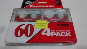 Mini Cassette Panasonic Audio Blister X 4 Graba Reproduce.