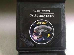 Moneda De Plata Star Trek 50 Aniversario Enterprise