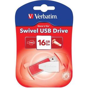 PEN-DRIVE 16 GB. VERBATIM SWIVEL