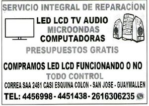 SERVICIO DE REPARACION DE LED LCD AUDIO MICRONDAS