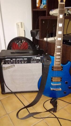 Vendo guitarra mas ampli ibanez de 25w reverb