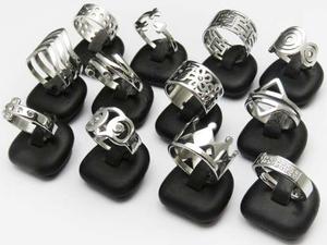 Anillos Acero Quirurgico Combo X Mayor Lote 12 Unidades