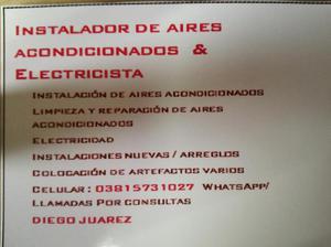 Electricista Instalador de Aires Acond
