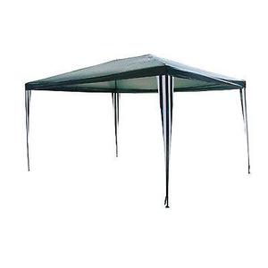 Gazebo Rafia 4 x 3 Metros Verde y Blanco