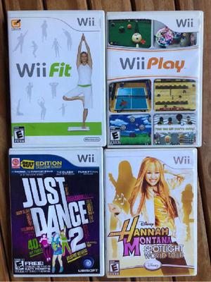 Kit De Cuatro Juegos De Wii / Wii Fit / Just Dance / Wii