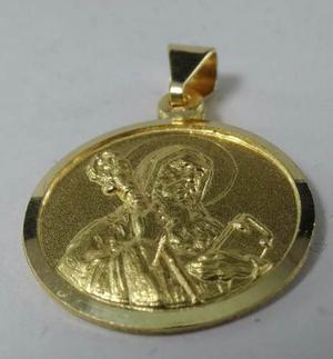 Medalla San Benito Oro 18k Doble Faz Garantía Escrit