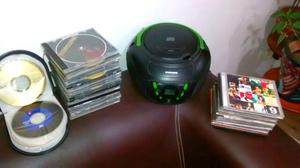 Minicomponente PHILCO + 50 CDs de música