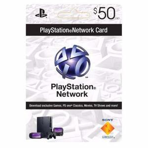 Play Station Network Card Psn 50 Us$ - Entrega Inmediata 24h