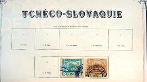 Sellos postales de Checoslovaquia 1919 – 1926