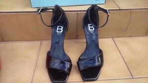 Zapatos/sandalias De Vestir Negras Nª 35