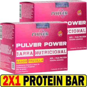 2x1 Barras Pulver De 60 Grs 20 Unidades Sabor Frutilla Crem