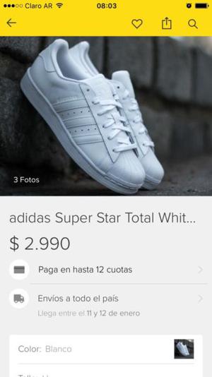 Adidas súper star. 36 y medio