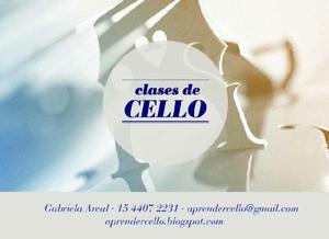 Clases de Cello ·en Recoleta ·por Gabriela Areal (Chelo,