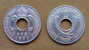 Moneda de 1 cent África del Este 1909