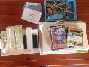 Nintendo Wii (accesorios completos, memoria externa y 22