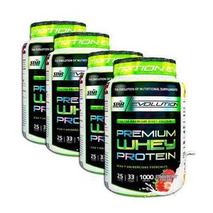 Premium Whey Protein Star Nutrition 4 Envases De 1 Kg