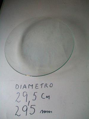 Reloj Antiguo Vidrio Bombe Original 300 Mm (30 Cm)