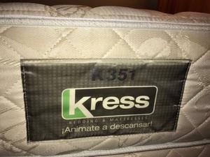 Sommier + colchón Kress K351 Resortes Usado 1,40 x 1,90