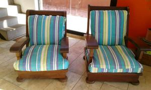 Vendo sillones de algarrobo