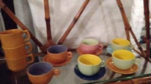Vendo tazas de café cerámica colores