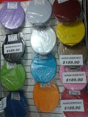 Asientos De Inodoro Plasticos Reforzado De Colores