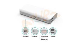 Cargador Portatil Power Bank Externo 12000mAh Capacidad Real