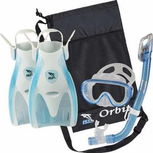 Combo Kit Set Snorkel Kids Niños Profesional Ist Sports