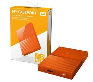 Disco Rigido Externo 4tb Western Digital Varios Naranja