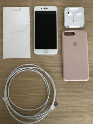 IMPECABLE IPHONE 7 PLUS SILVER 128 GB (5 meses de uso)