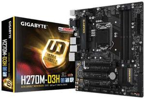 Mother Gigabyte Ga H270m D3h Intel H270 Ddr4 M2 Usb3.1