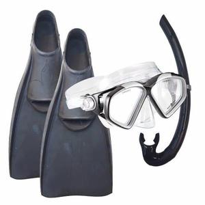Oferta Kit Set Combo Black - Aleta Mascara Snorkel S / M