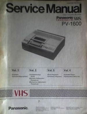 manual de service “panasonic” vhs pv 1100 original --