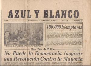 AZUL Y BLANCO PERIÓDICO DE LA RESISTENCIA PERONISTA Nº 18
