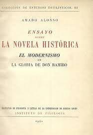 Alonso-La novela historica-el modernismo