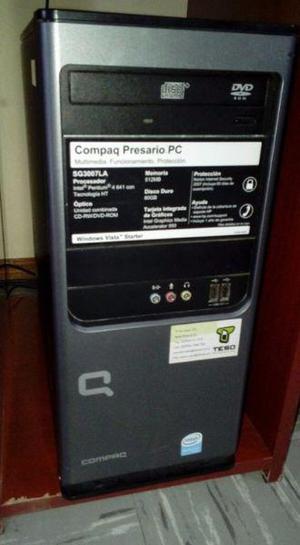 CPU Compaq Presario, Windows Vista Impecable