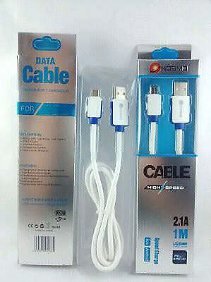 Cable Conector USB KOSMOS 1mts calidad 2.1 A