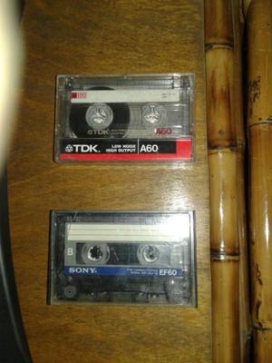 Cassettes Usados Regrabables Tdk Y Sony De 60 Minutos