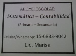 Clases Particulares de Matemática y Contabilidad (Nivel