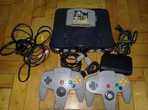 Consola De Nintendo 64 Cables 2 Joysticks 1 Juegos