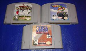 Lote De Tres Cartuchos Para Nintendo 64