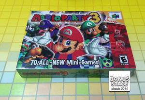 Mario Party 3 Nintendo 64 Caja Custom