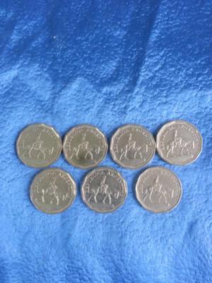 Monedas resero 10 pesos 1962 a 1968