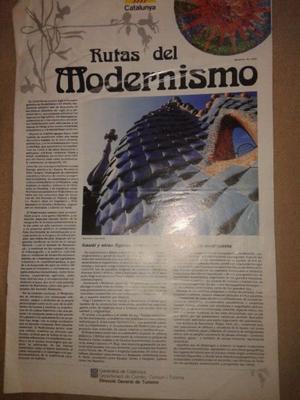 Rutas del modernismo España  CATALUNYA y diario