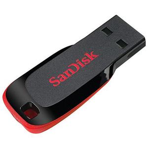 Sandisk Cruzer Blade Usb Flash Drive, 64 Gb, Negro/rojo (sdc