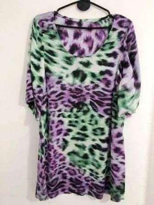 120, blusa animal print para calzas, talle medio. No se