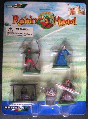 Britains Robin Hood, Set De 3 Figuras Y 2 Accesorios En Blis