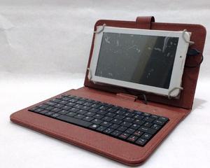 Funda de cuero para tablet con teclado