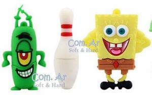 Pendrive Personajes 8gb Bob Esponja Plankton Pino De Bolos