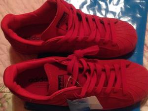 Zapatillas Adidas Superstar Originales Nuevas Rojas