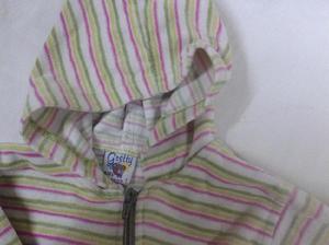 conjunto plus camperita con gorro a rayas y pantalon 6meses